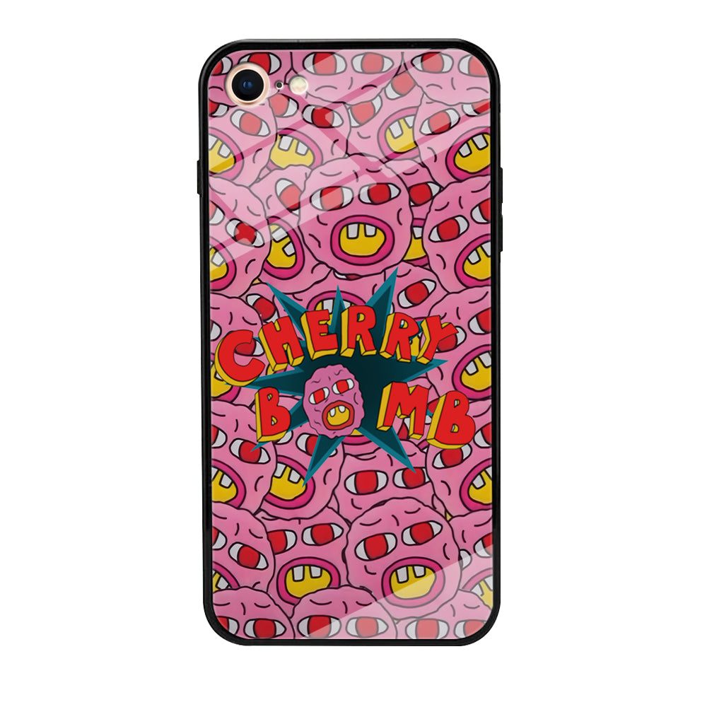 Cherry Bomb Face Sticker iPhone 7 Case