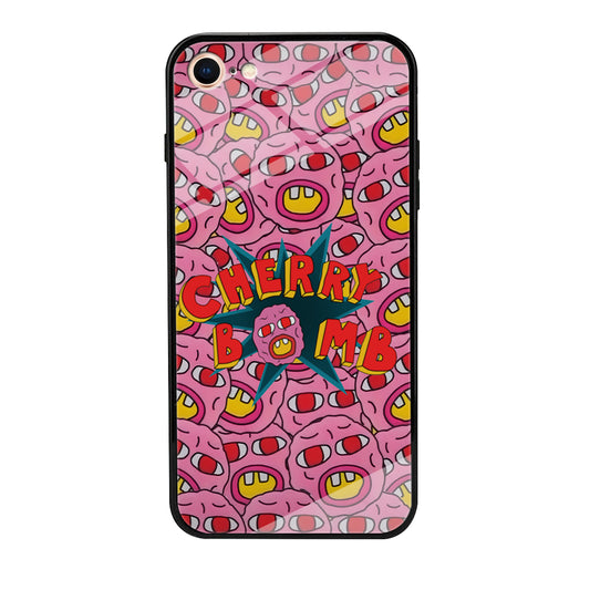 Cherry Bomb Face Sticker iPhone 8 Case