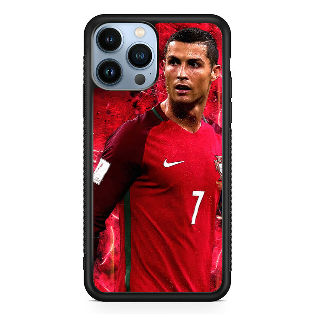 Cristiano Ronaldo Red Aesthetic iPhone 14 Pro Max Case