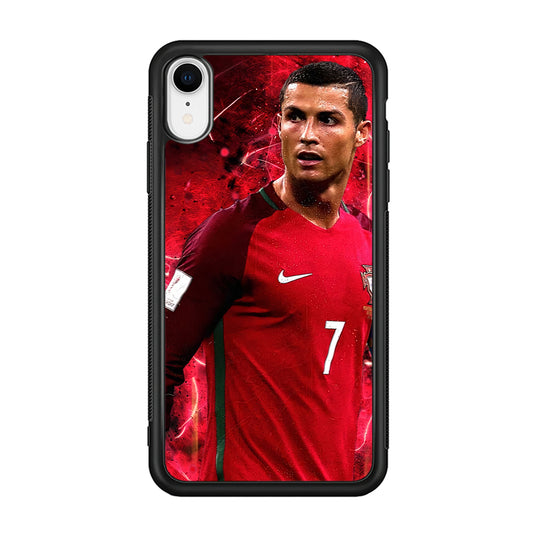 Cristiano Ronaldo Red Aesthetic iPhone XR Case