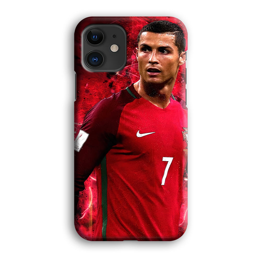 Cristiano Ronaldo Red Aesthetic iPhone 12 Case