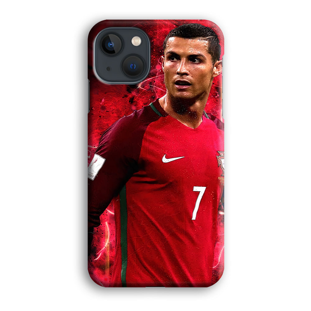 Cristiano Ronaldo Red Aesthetic iPhone 13 Mini Case-Phone Case-3D Case-Altracase