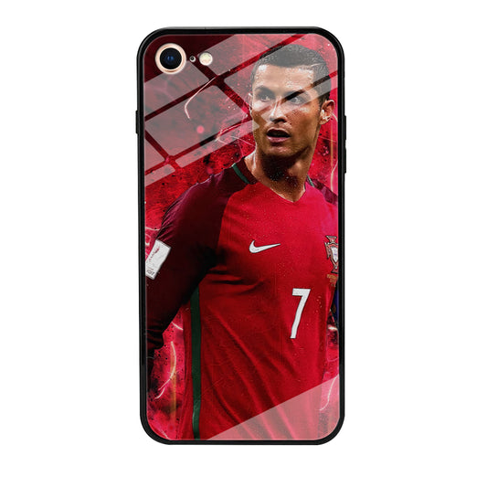 Cristiano Ronaldo Red Aesthetic iPhone 8 Case