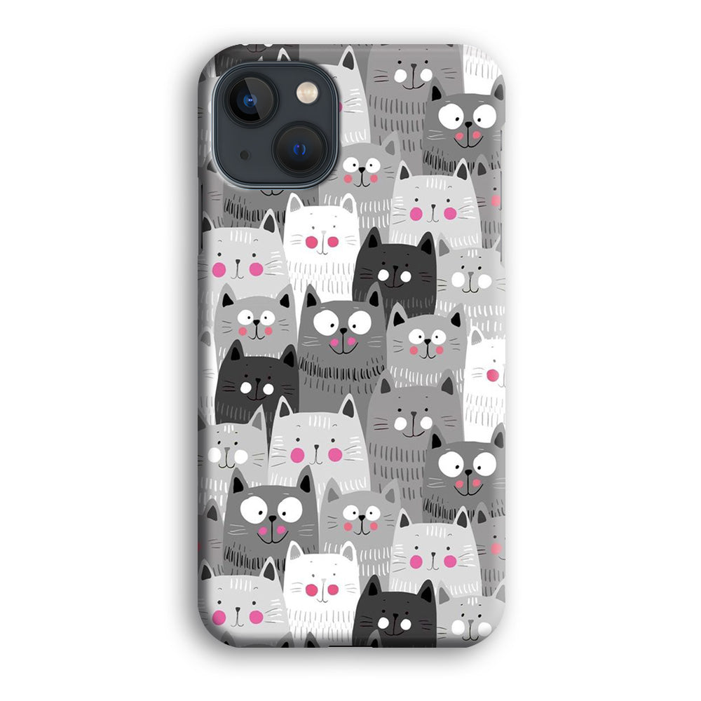 Cute Cat 001 iPhone 13 Mini Case