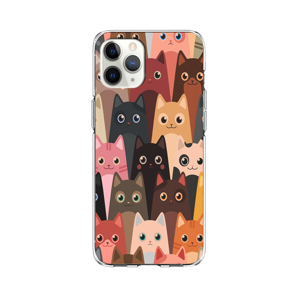 Cute Cat Doodle iPhone 11 Pro Max Case