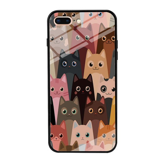 Cute Cat Doodle iPhone 7 Plus Case