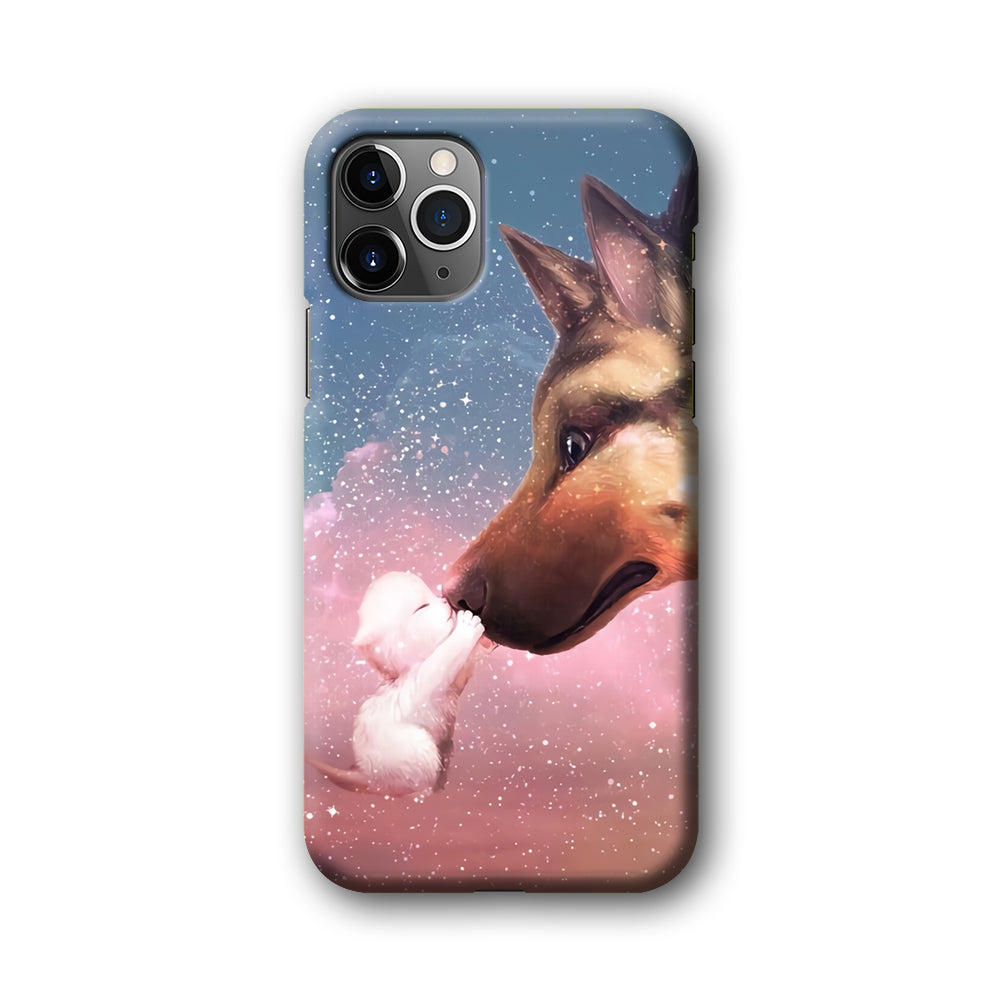 Cute Cat Kiss Dog iPhone 11 Pro Case