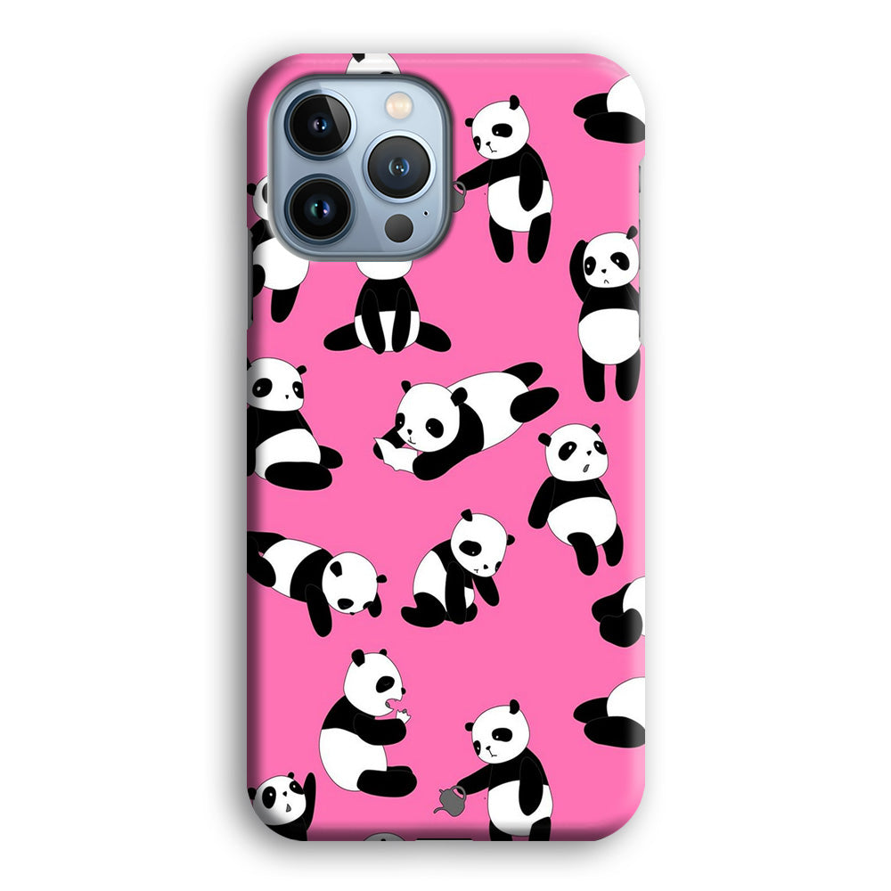 Cute Panda iPhone 14 Pro Case