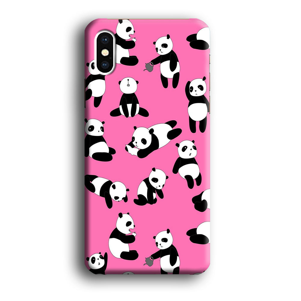 Cute Panda iPhone Xs Case