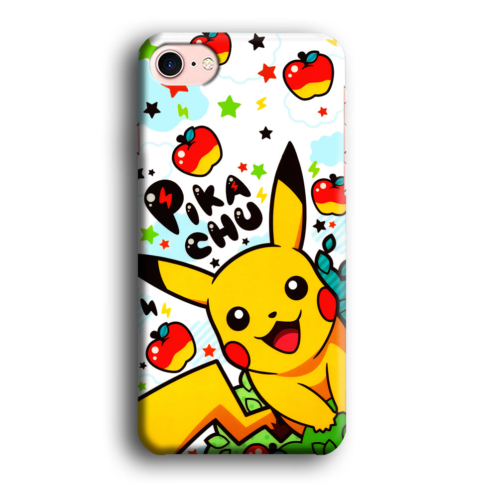 Cute Pikachu and Apple iPhone 7 Case