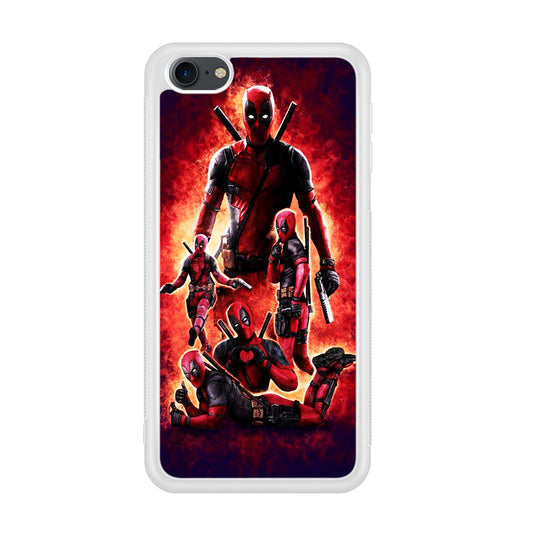 Deadpool On Fire iPod Touch 6 Case