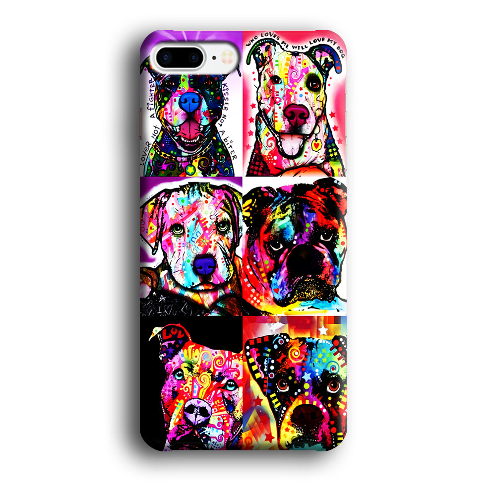 Dog Colorful Art Collage iPhone 8 Plus Case-Phone Case-3D Case-Altracase