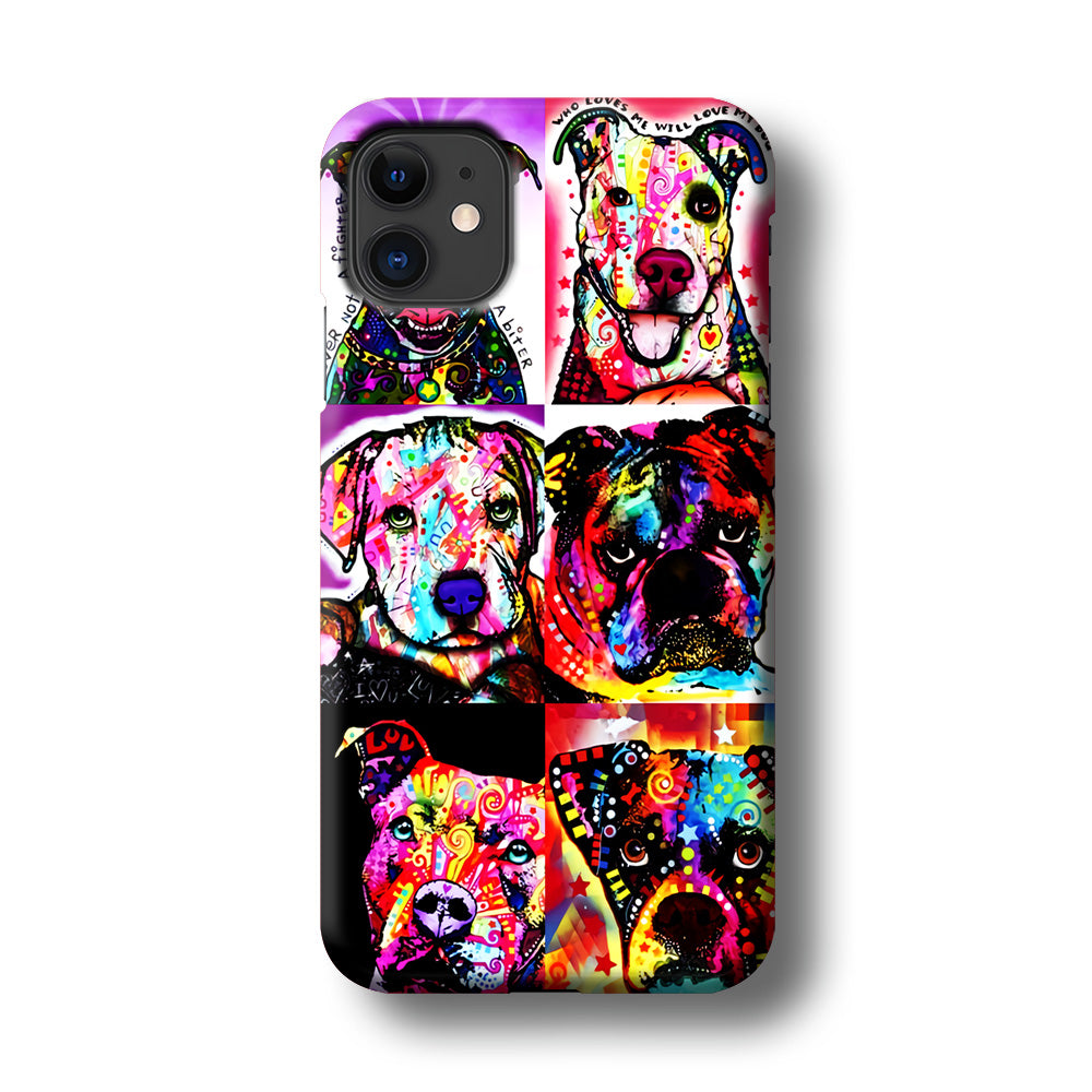 Dog Colorful Art Collage iPhone 11 Case-Phone Case-3D Case-Altracase