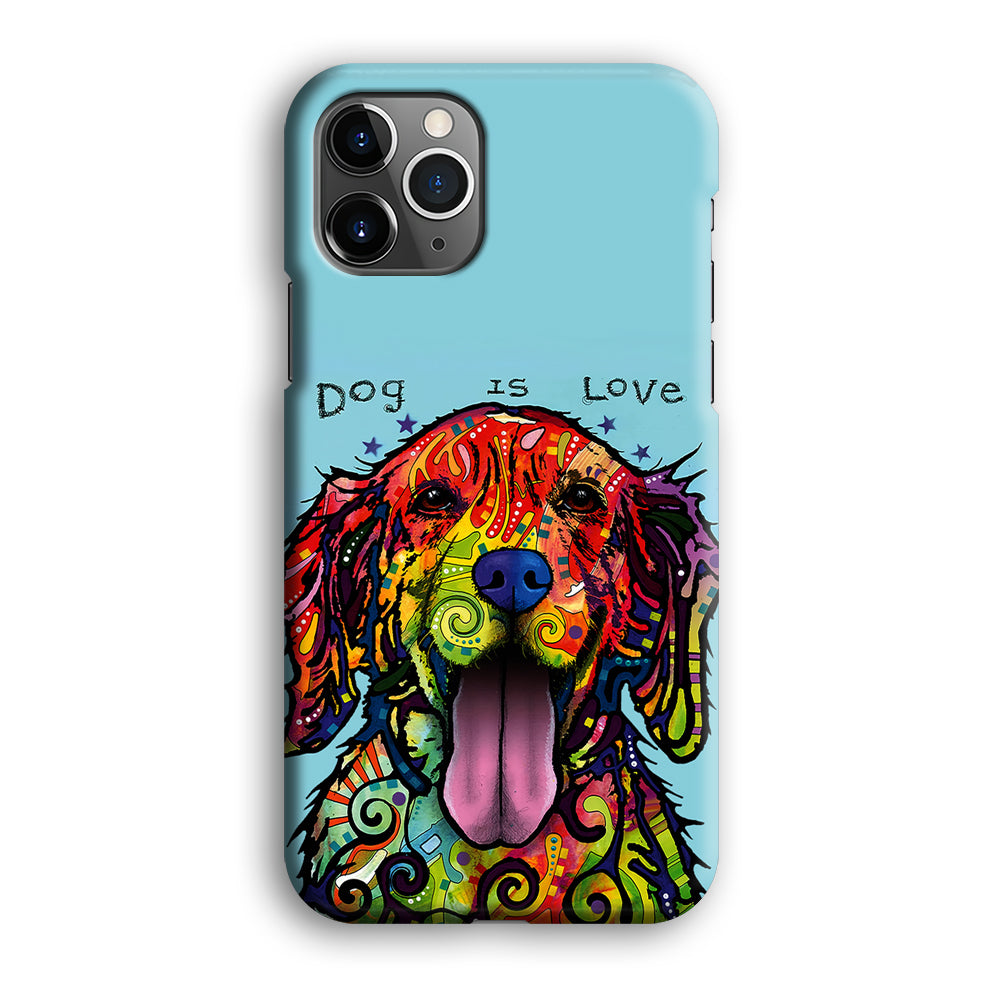 Dog is Love Painting Art iPhone 12 Pro Case