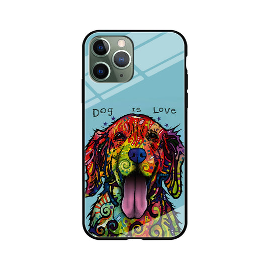 Dog is Love Painting Art iPhone 11 Pro Case