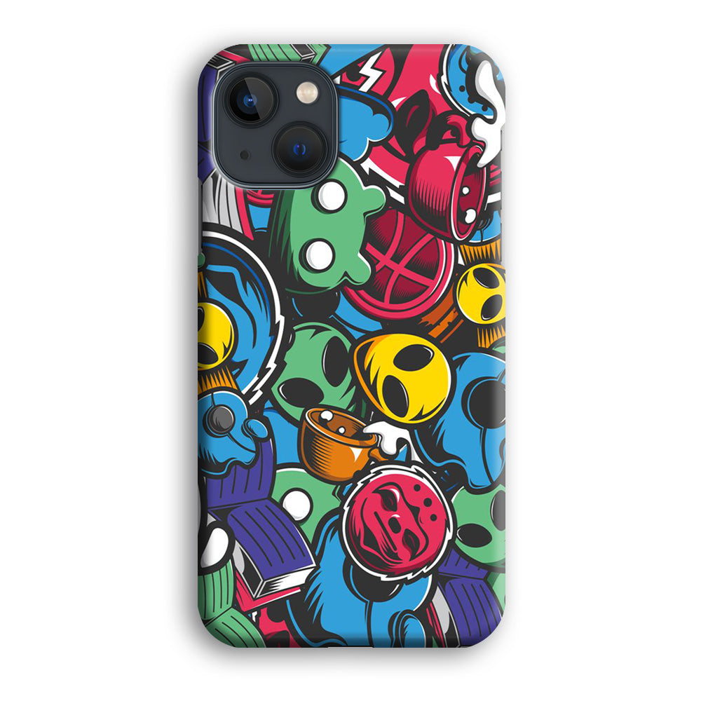 Doodle 001 iPhone 13 Mini Case