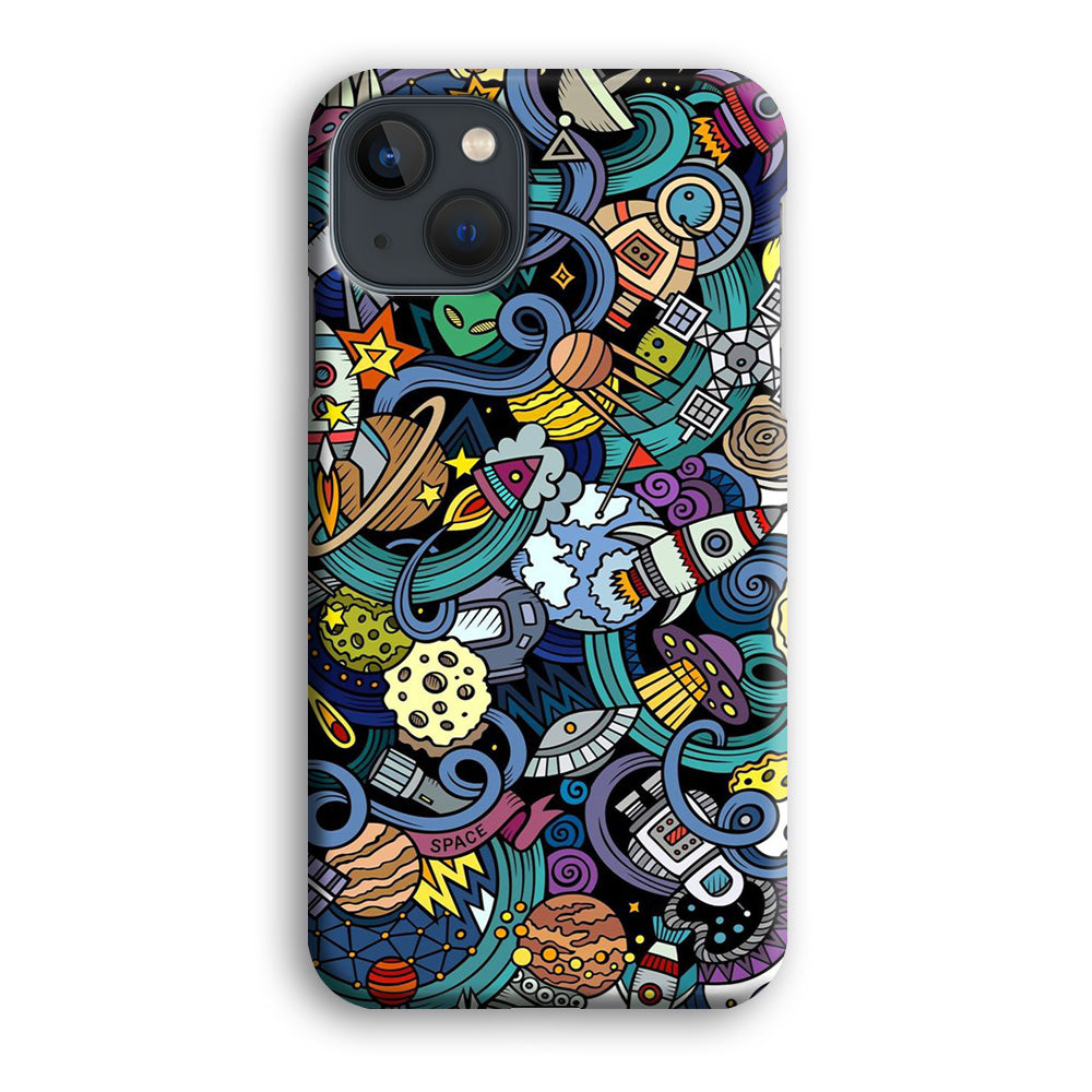 Doodle 002 iPhone 13 Mini Case-Phone Case-3D Case-Altracase
