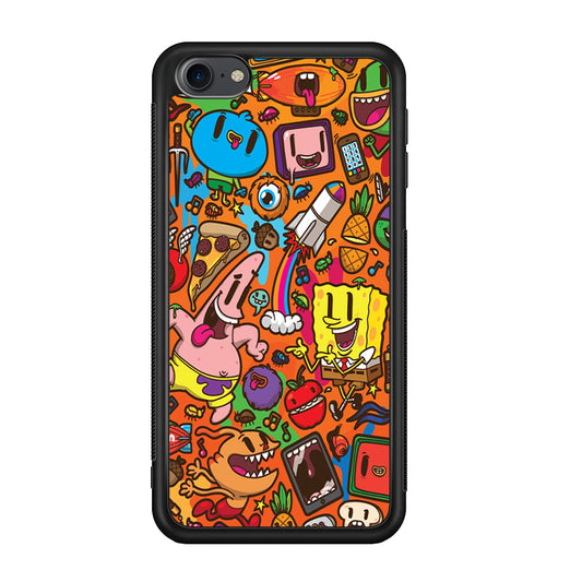 Doodle Art 005 iPod Touch 6 Case-Phone Case-Rubber White (2D Case)-Altracase