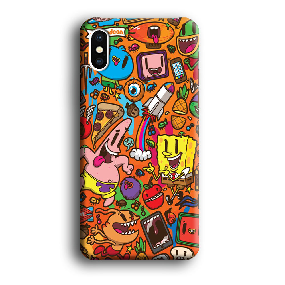 Doodle Art 005 iPhone Xs Case