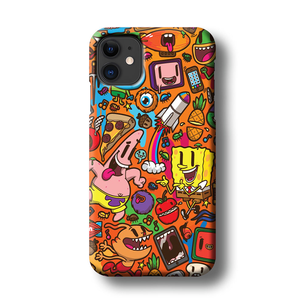 Doodle Art 005 iPhone 11 Case