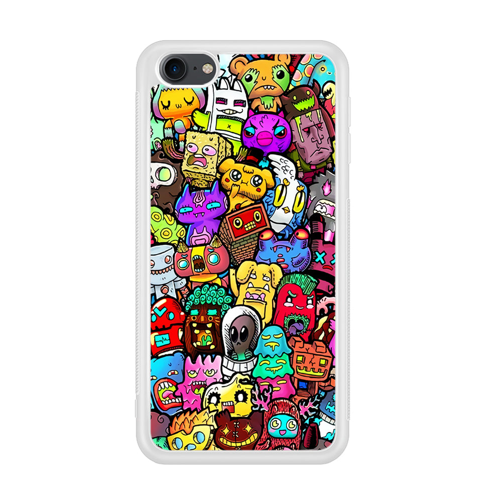 Doodle Cute Character iPod Touch 6 Case