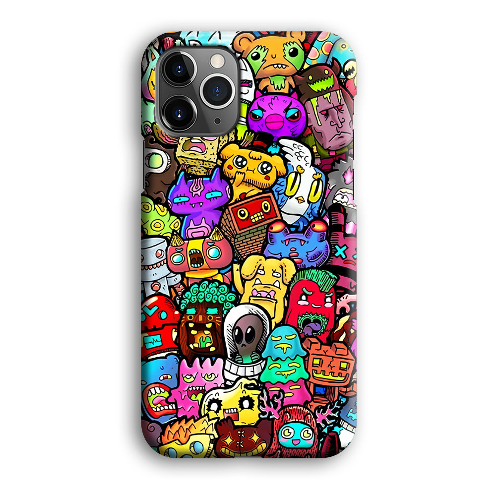 Doodle Cute Character iPhone 12 Pro Case