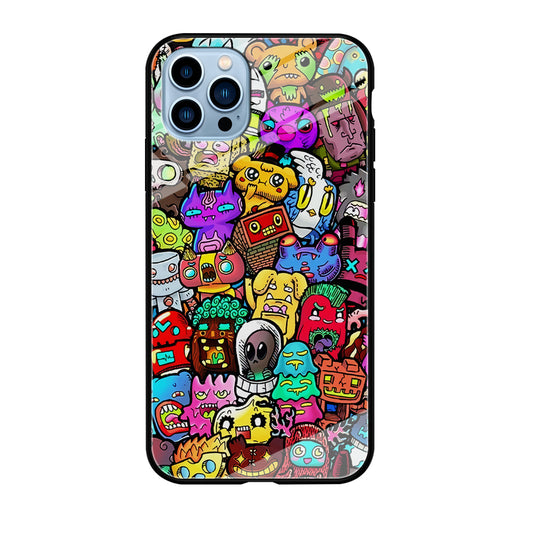 Doodle Cute Character iPhone 12 Pro Case