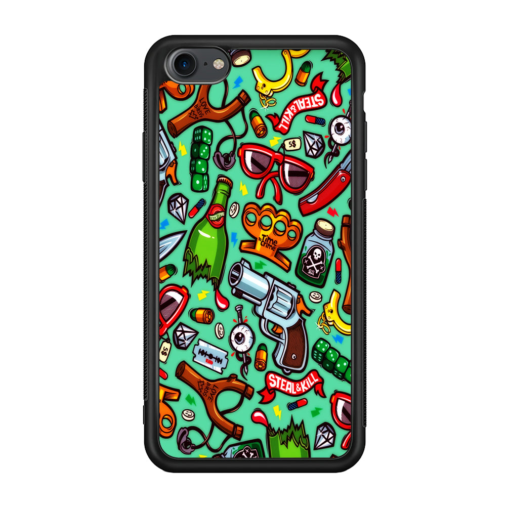 Doodle Sticker Bomb iPhone 8 Case