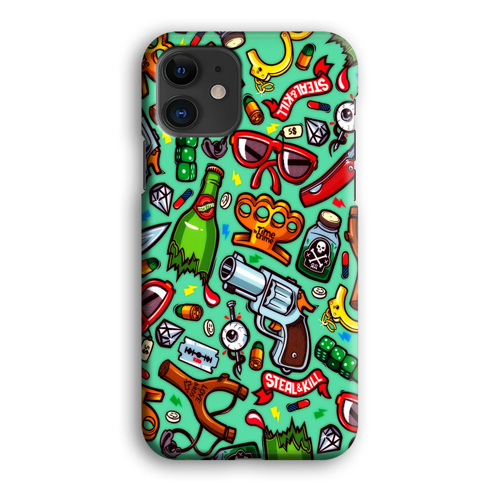 Doodle Sticker Bomb iPhone 12 Mini Case