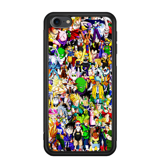 Dragon Ball Z All Characters iPod Touch 6 Case-Phone Case-Rubber White (2D Case)-Altracase
