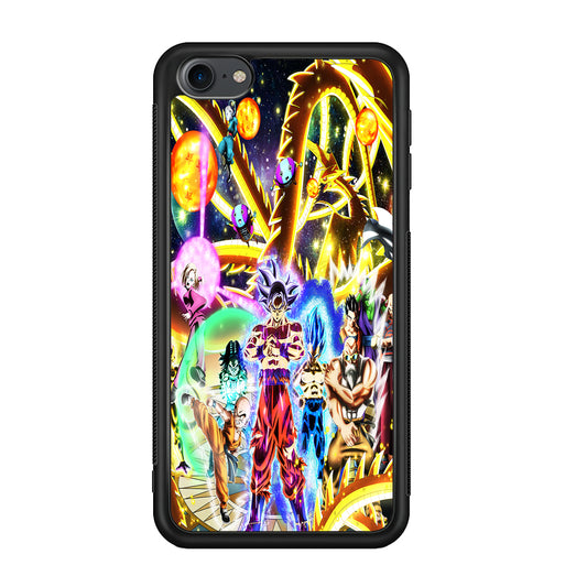 Dragon Ball Z Galaxy iPod Touch 6 Case-Phone Case-Rubber White (2D Case)-Altracase