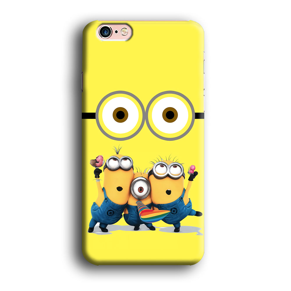 Eyes and Three Minions iPhone 6 Plus | 6s Plus Case