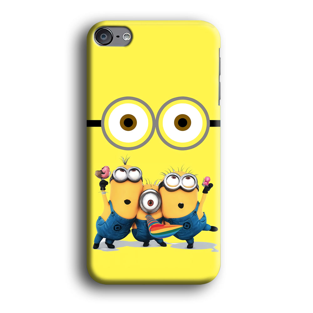 Eyes and Three Minions iPod Touch 6 Case