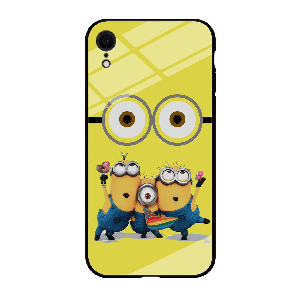 Eyes and Three Minions iPhone XR Case