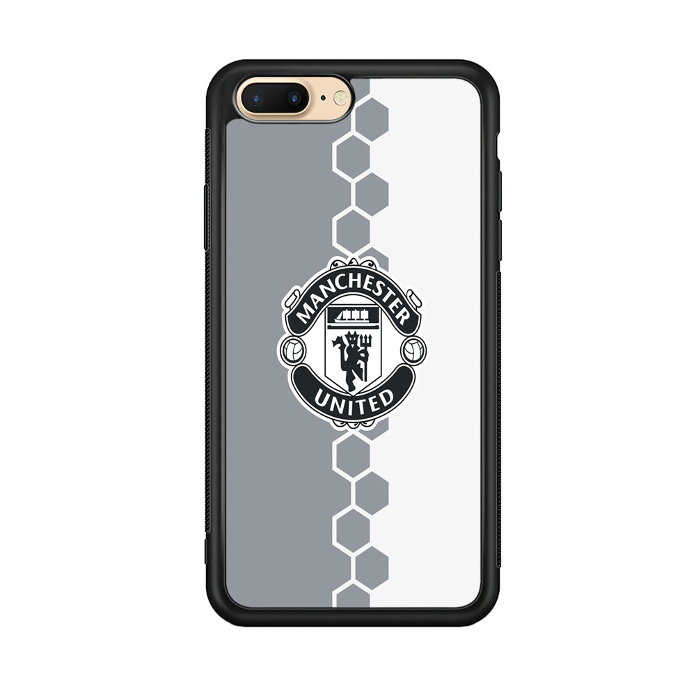 FB Manchester United 001 iPhone 8 Plus Case-Phone Case-Rubber Black (2D Case)-Altracase