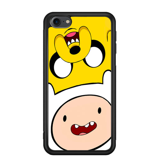 Finn and Jake Adventure Time iPod Touch 6 Case-Phone Case-Rubber White (2D Case)-Altracase