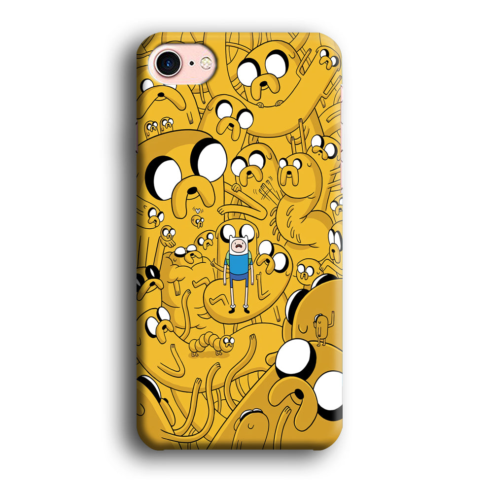 Finn and Jake Doodle iPhone SE 3 2022 Case