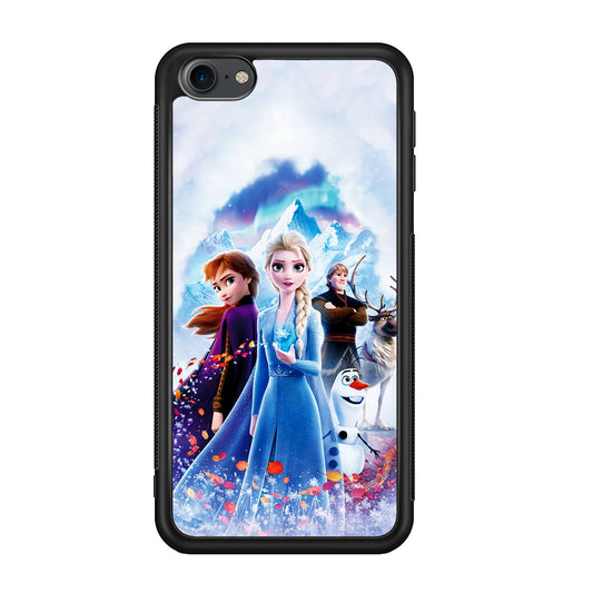 Frozen All Characters iPod Touch 6 Case-Phone Case-Rubber White (2D Case)-Altracase