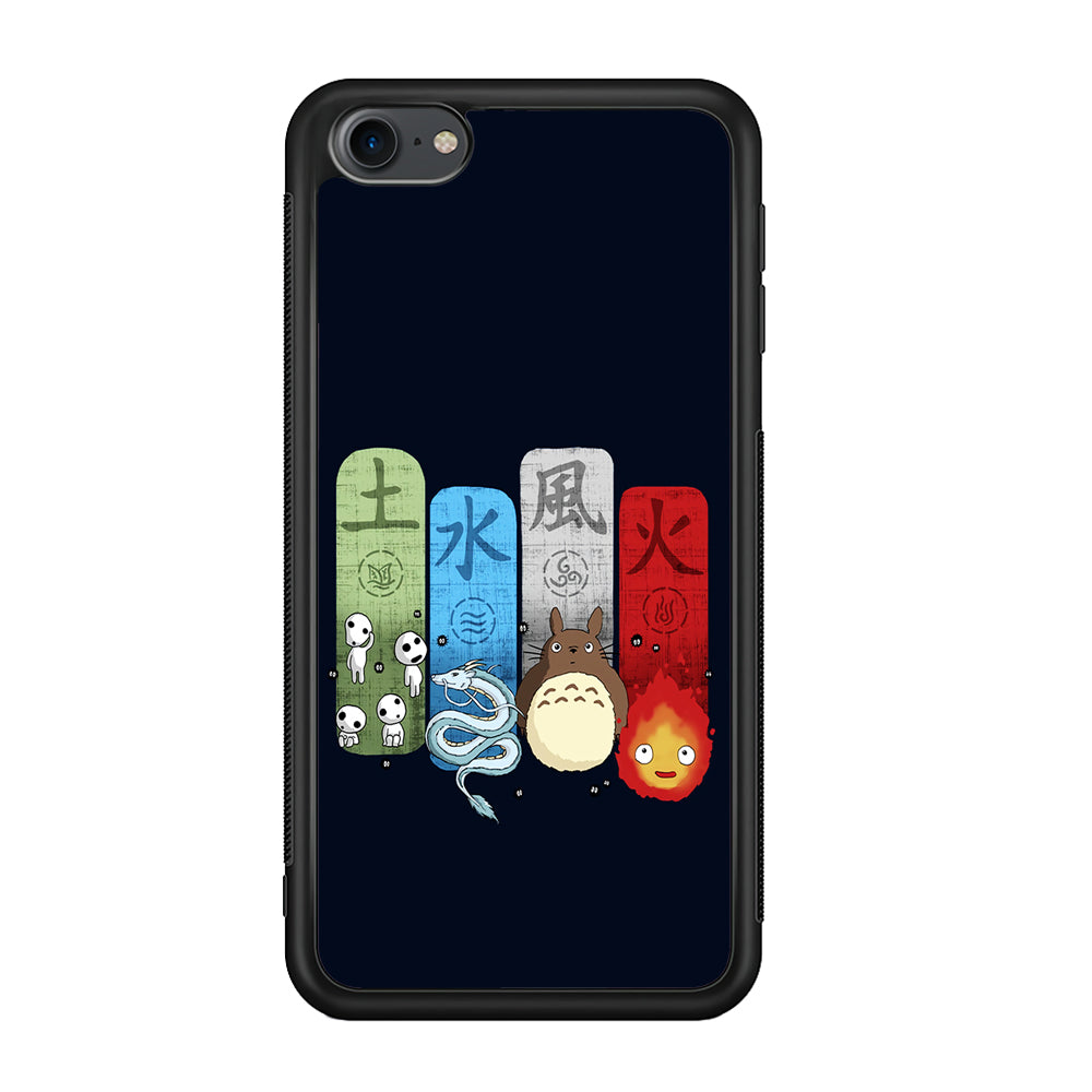 Ghibli Elemental Charms Blue iPod Touch 6 Case