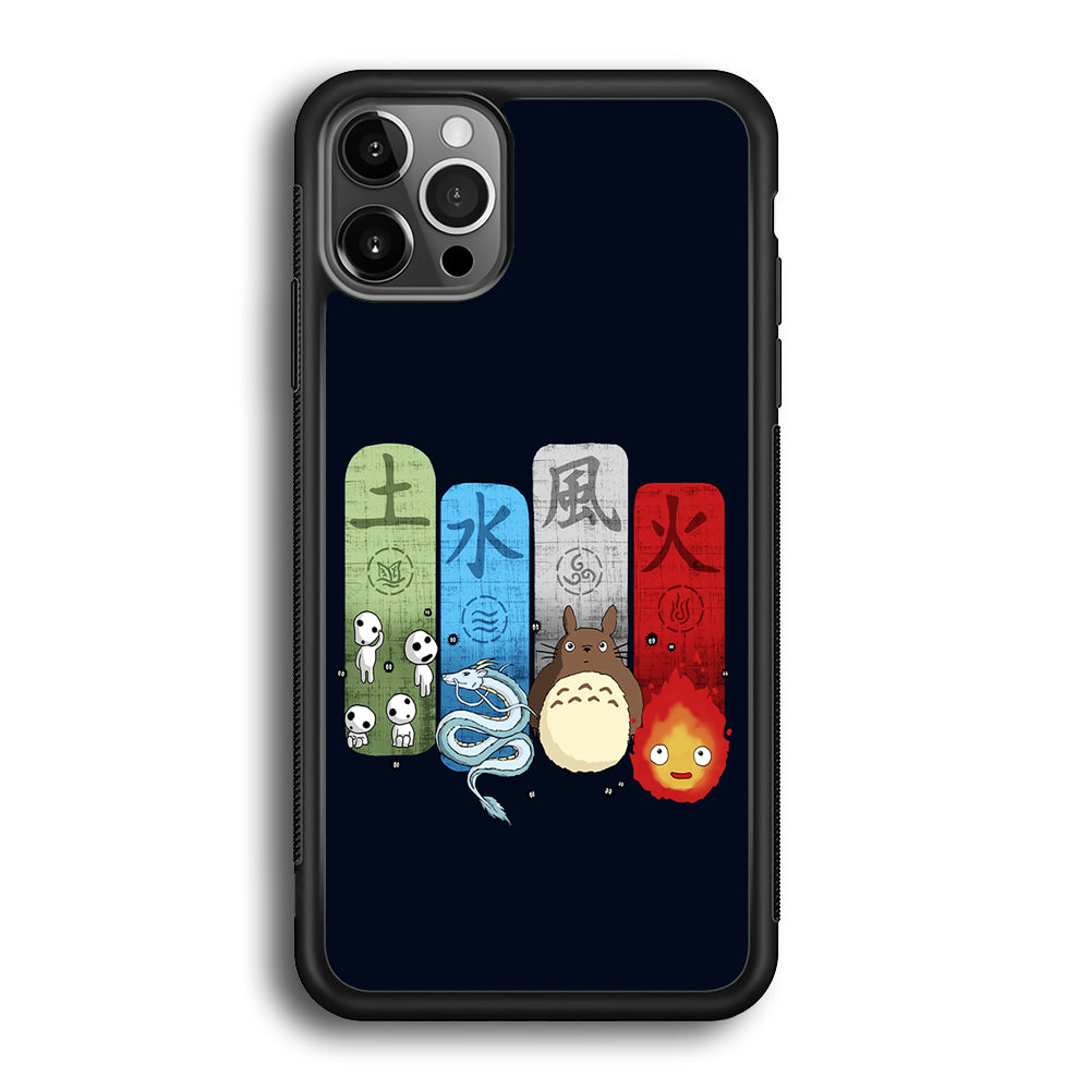 Ghibli Elemental Charms Blue iPhone 12 Pro Case