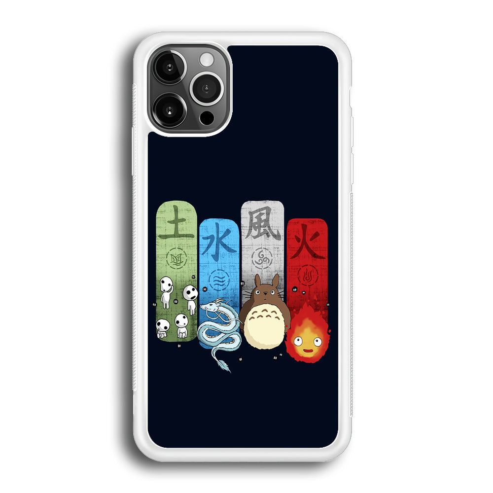 Ghibli Elemental Charms Blue iPhone 12 Pro Case