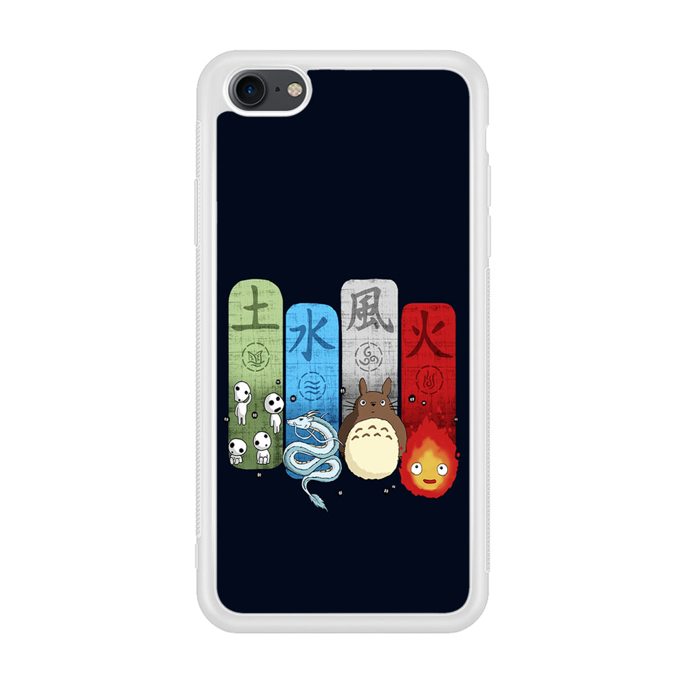 Ghibli Elemental Charms Blue iPhone SE 2020 Case