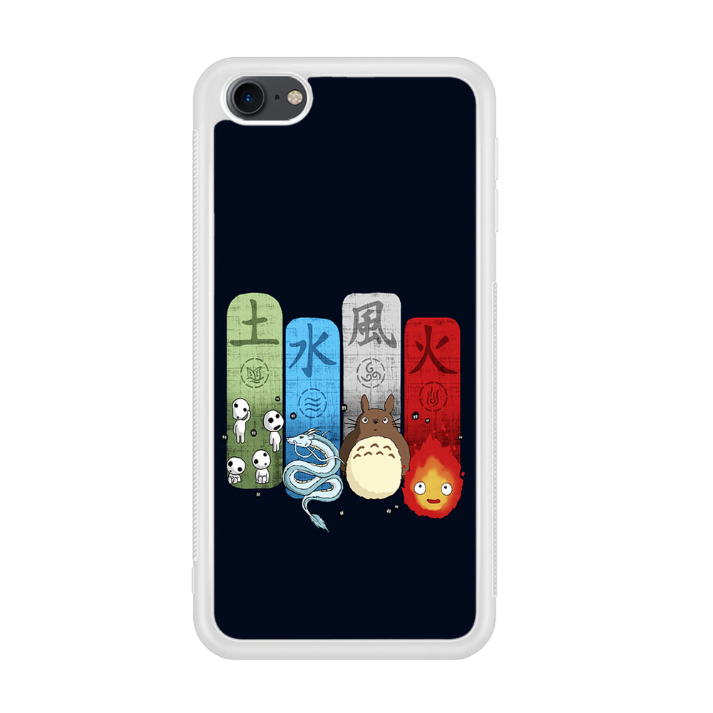 Ghibli Elemental Charms Blue iPod Touch 6 Case