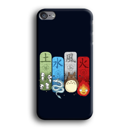 Ghibli Elemental Charms Blue iPod Touch 6 Case