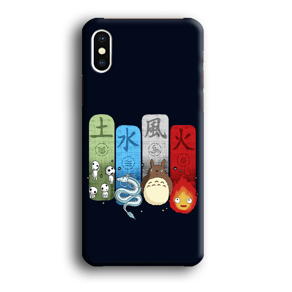 Ghibli Elemental Charms Blue iPhone X Case