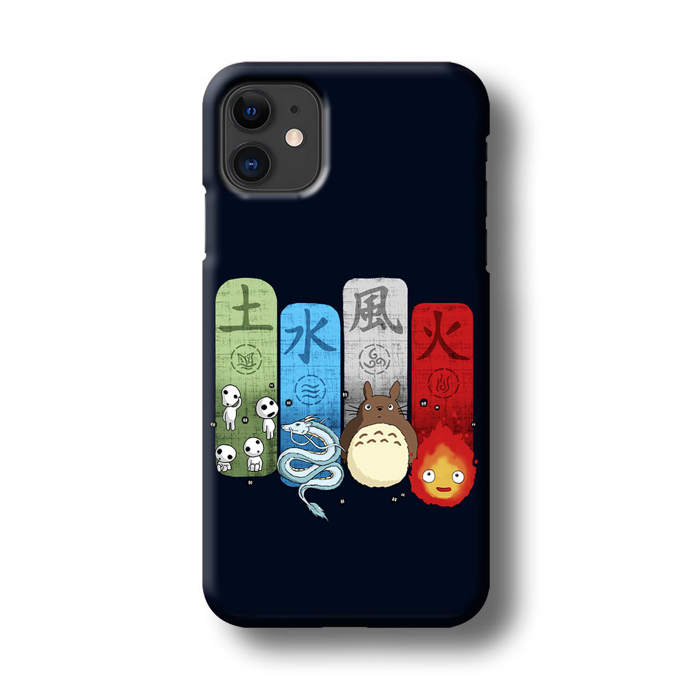 Ghibli Elemental Charms Blue iPhone 11 Case