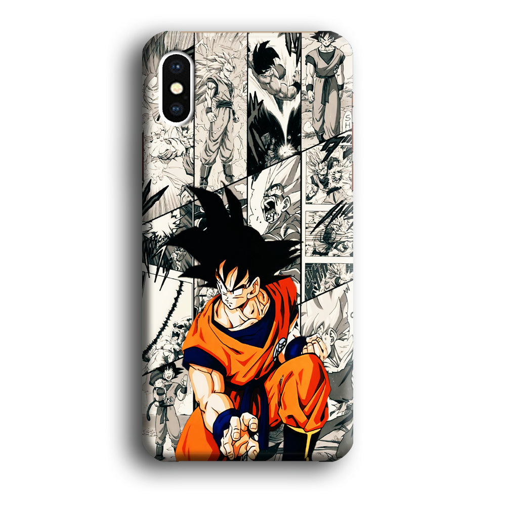 Goku Comic Collage iPhone Xs Case