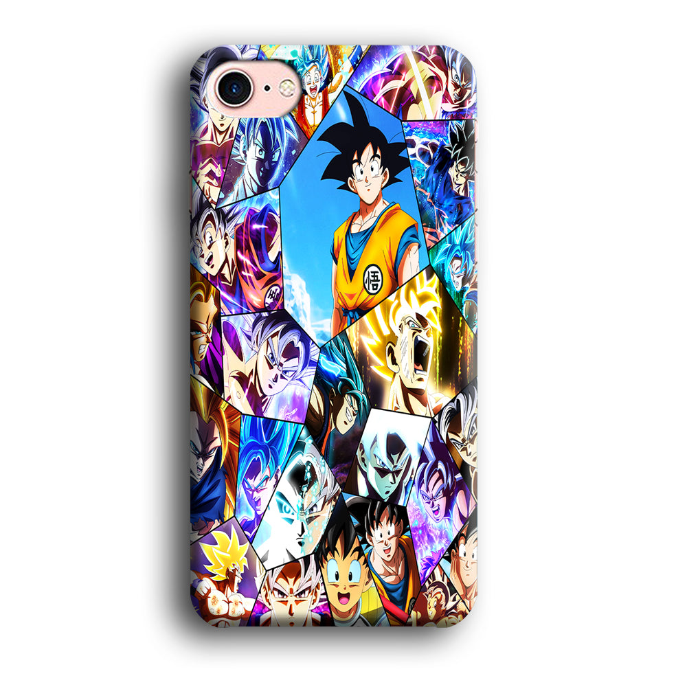 Goku Evolution Collage iPhone SE 3 2022 Case