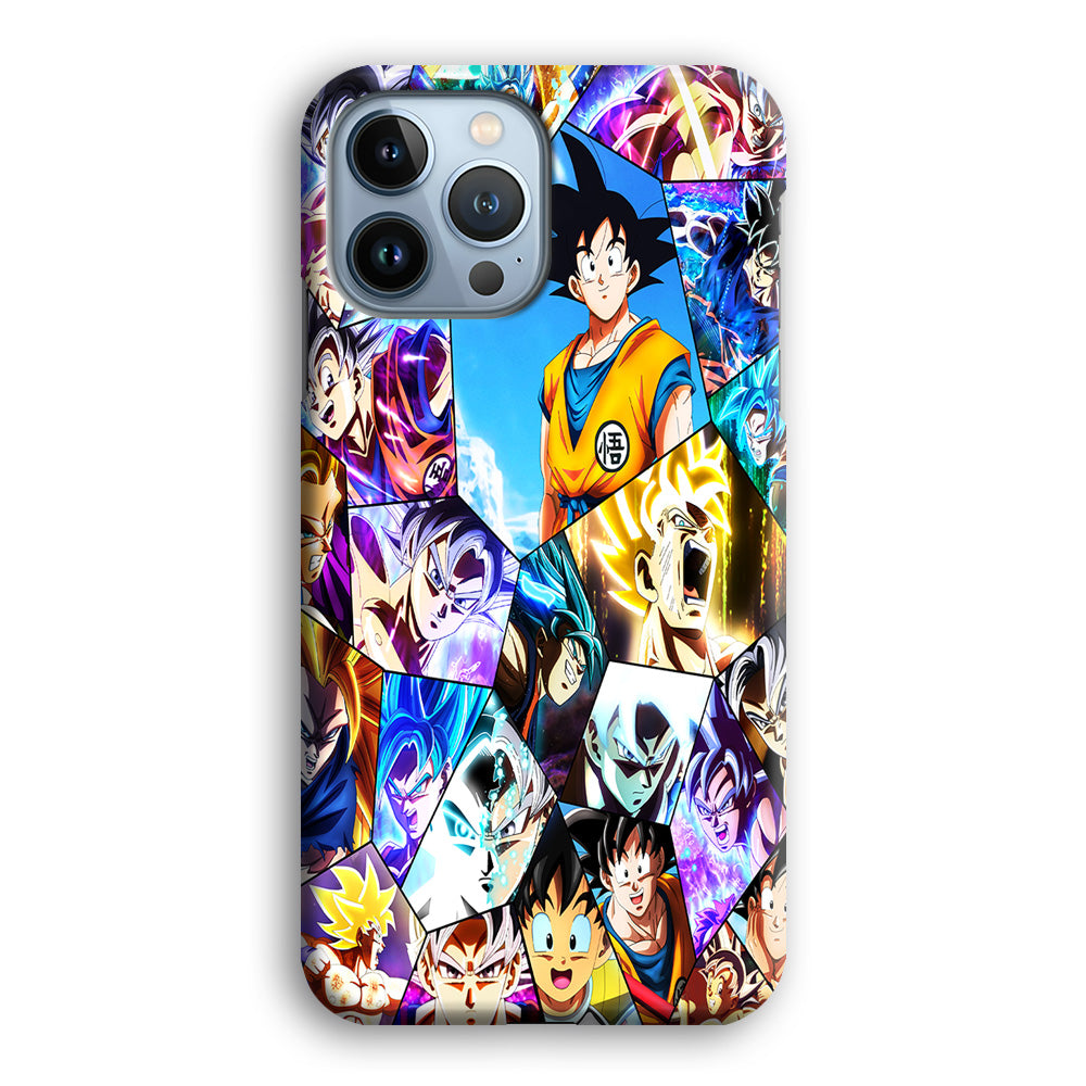 Goku Evolution Collage iPhone 13 Pro Max Case