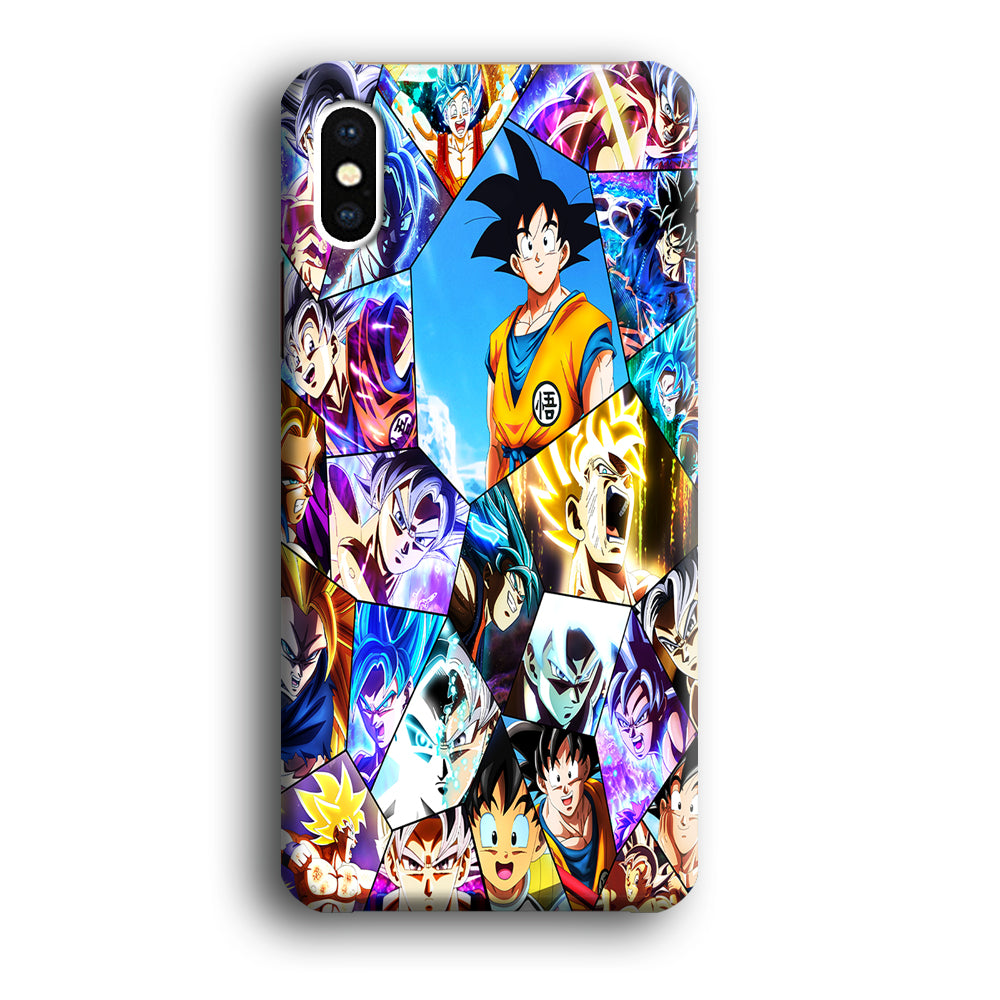 Goku Evolution Collage iPhone X Case